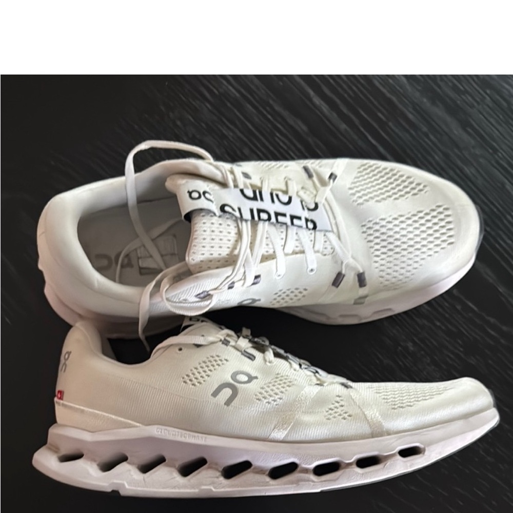 On Running White CloudSurfer Sneakers 12 M